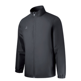 匹克棉质春秋纯色立领外套商务休闲行政夹克男女同款运动外套跑步