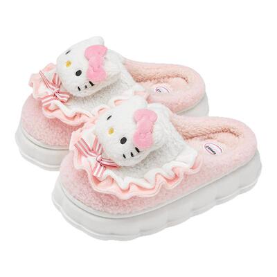 利达妮hellokitty儿童棉拖鞋女童