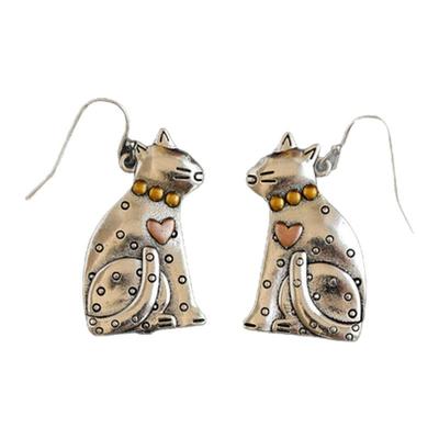 Vintage古着silvercat耳环