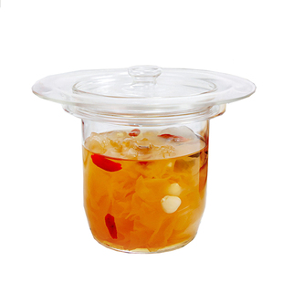 养生壶通用玻璃炖盅高硼硅耐高温隔水燕窝炖盅内胆杯专用锅茶配件