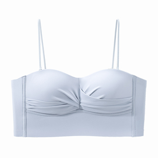 可外露细肩带内衣女无痕美背一体式吊带裙专用抹胸防走光内搭文胸