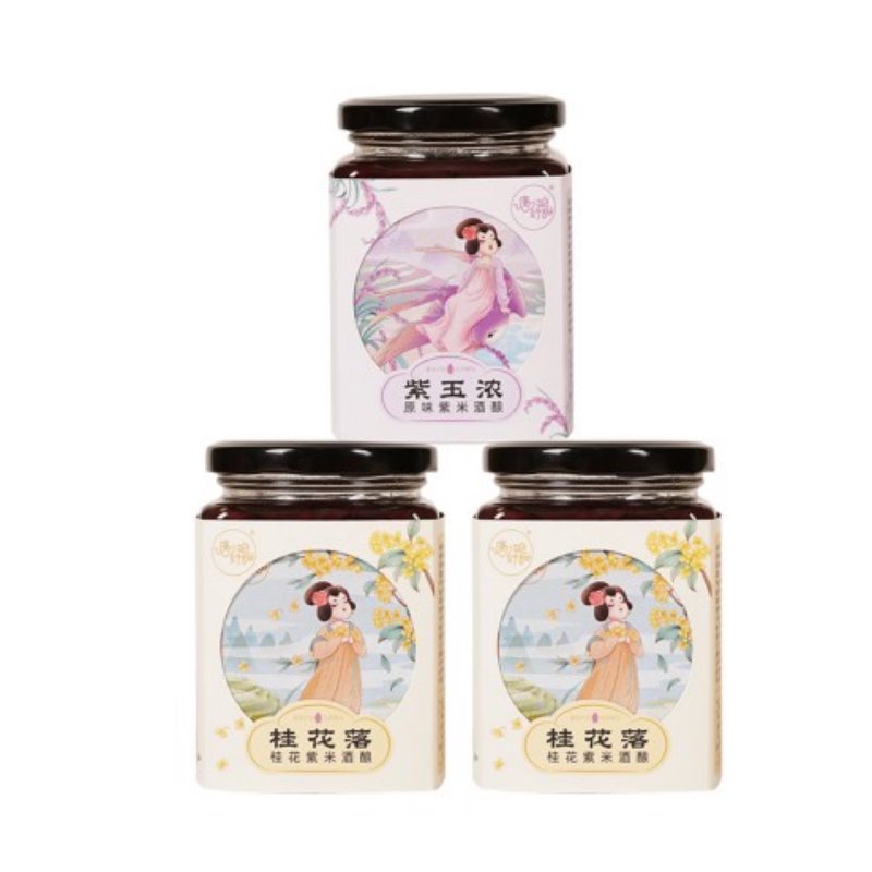【8瓶】唐小姐好甜紫米酒酿醪糟山泉酒酿0蔗糖无添加米酒囤货推荐
