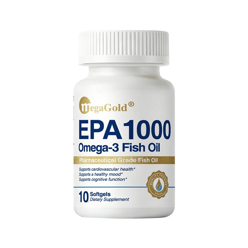 百亿补贴-MegaGold美嘉高高纯EPA鱼油Omega3软胶囊美国进口10粒