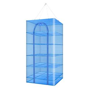 折叠晒鱼网防蝇笼晒干家用晾晒鱼干网架干货晒渔网晾菜晒菜渔具