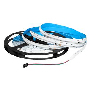 24v可编程cob幻彩WS2814灯带RGBW七彩LED跑马流水追光氛围KTV灯条