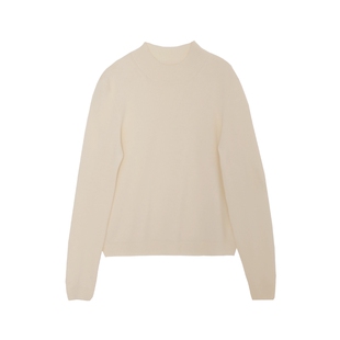 浅秋半高领纯羊毛针织衫纯色套头打底衫上衣春季新款女1T30503