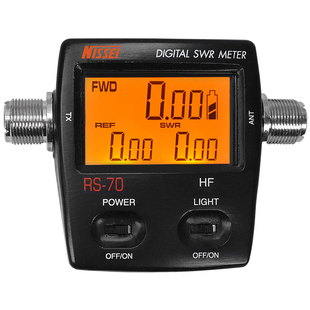 台湾纳胜RS-70液晶天线驻波表功率计数显助波表短波HF 200W功率