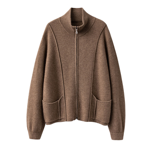 高克重外套！山羊绒外套空气层针织外套 很显气质质感