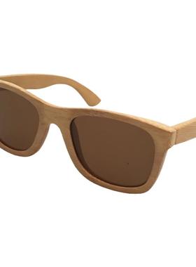 墨镜欧美竹制全框女士偏光太阳镜