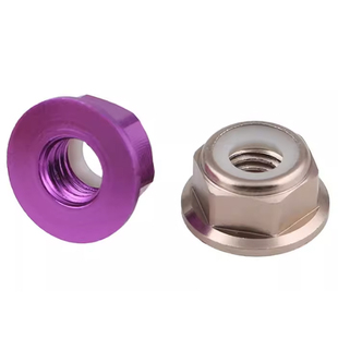 模型专用多彩色法兰防松螺母铝合金螺丝帽圈尼龙M2M2.5M3M4M5M6M8