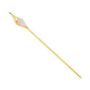 宫里上新发簪纯银盘发国风簪子和田玉古风发饰盘发生日礼物送妈妈