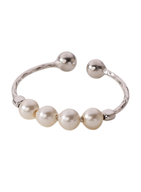 银奥925纯银施家珍珠戒指