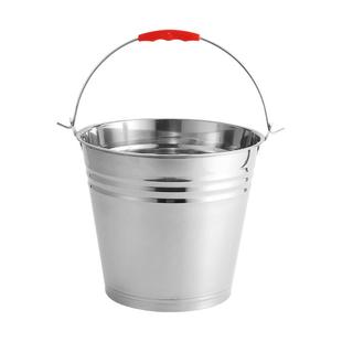 不锈钢水桶手提式冰桶幼儿园垃圾桶带盖油桶铁桶家用厨房食堂加厚