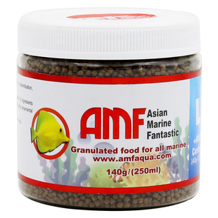 AMF海水鱼饲料鱼粮含蒜颗粒小丑鱼蓝吊蔬菜紫菜海苔尼莫鱼食蒜粮