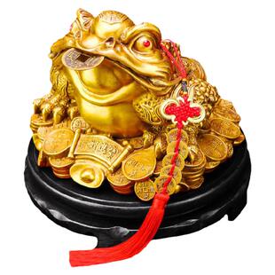 蟾蜍摆件三足铜金蟾金蝉乔迁客厅小礼品公司店铺开业纯铜搬家稳居