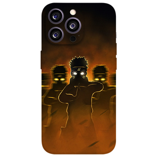 鸣人影子分身火影忍者手机壳适用苹果16动漫二次元VIVO华为荣耀OPPO小米15防摔二合一菲林磁吸iPhone17ProMax