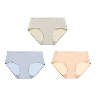 夏娃之秀中腰内裤女秋冬薄款舒适透气三角女士内裤无痕底裤头