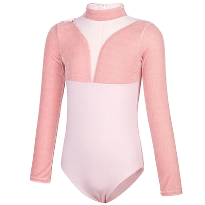 儿童舞蹈练功服长袖丝绒芭蕾舞服