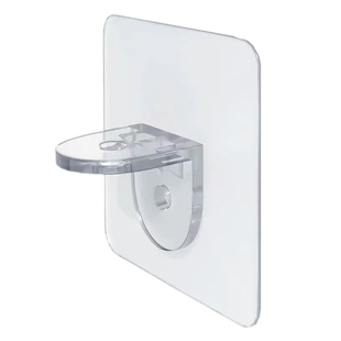 加强款无痕粘贴层板托粘钩免打孔隔板层拖角码塑料固定件托钉粘胶