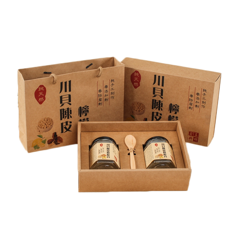 柠檬膏手提袋秋梨膏包装礼盒定制