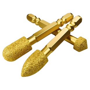 钎焊金刚石磨头六角柄硬质合金旋转锉铸铁石材手电钻钎焊打磨神器