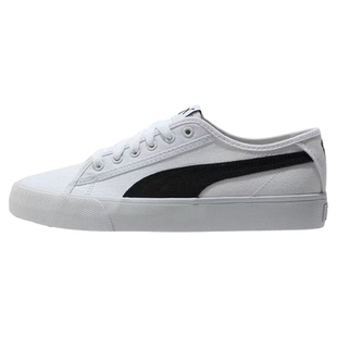 彪马PUMA男女同款经典低帮帆布防滑耐磨小白鞋运动板鞋 374362-02