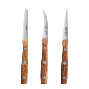 王麻子雕刻刀厨师雕花刀果蔬水果食品刻花刀具全套专业套装三件套
