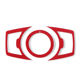 适用于福特野马改装大灯开关装饰框贴MUSTANG翻毛皮专用内饰配件