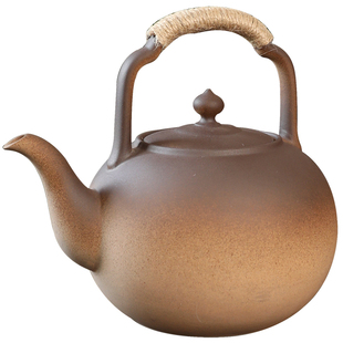 特大号陶壶煮茶壶陶瓷烧水壶复古粗陶中药材养生壶围炉明火碳炉