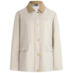 Navigare意大利小帆船白色宽松短外套女2026春季新款薄款翻领夹克