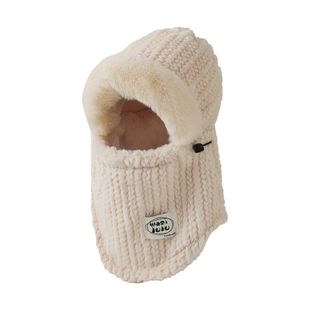 帽子女秋冬季新款东北防寒围巾一体面罩骑车保暖加厚口罩围脖护耳