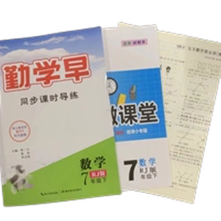 2026版勤学早同步课时导练微课堂七年级数学英语语文上下册初中7年级数学练习题人教版 送纸质版答案 勤学早同步大培优压轴题