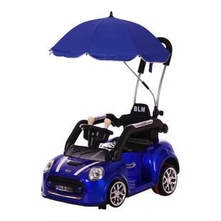 手推儿童电动车婴儿四轮汽车宝宝摇摆遛娃摇摇车可坐人男女孩童车