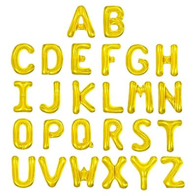 金色字母汽球异形32寸光板