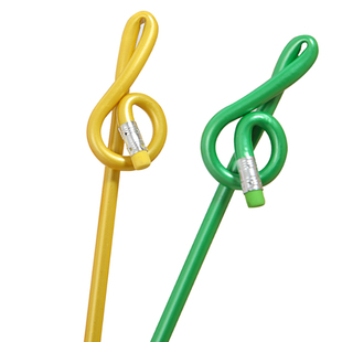 高音谱号铅笔创意音乐文具高音符造型学生奖品音乐符号音符纪念品