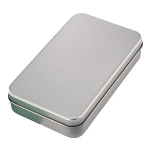 方形马口铁盒U盘金属包装盒连体翻盖收纳盒药盒首饰礼品糖盒便携