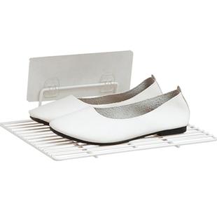 放鞋的架子门口铁艺鞋架壁挂式卫生间门后宿舍门上墙上简易拖鞋架