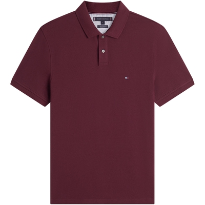 Tommy男装商务净色短袖POLO衫