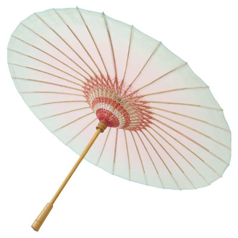 非遗油纸伞青粉渐变非遗古风汉伞
