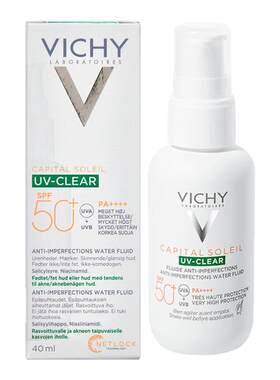 欧洲直邮Vichy薇姿净颜清透隔离防晒乳40ml SPF50+清爽防晒霜正品