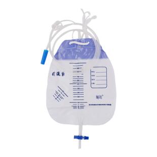 伟康医疗引流袋一次性医用防逆流体外胆汁加厚宝塔口螺旋接头尿袋