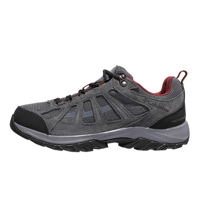 哥伦比亚男牛皮防水防滑徒步鞋