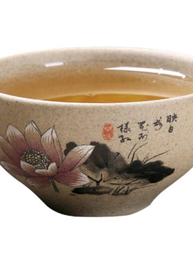 陶瓷陶土复古风粗陶红茶功夫茶杯