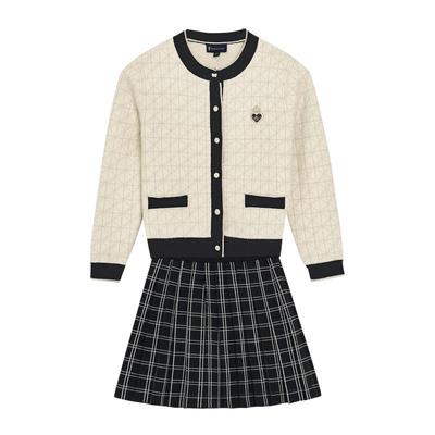 POLOWALK秋季女童长袖套装毛织