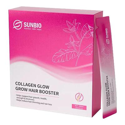 澳洲SUNBIO生发饮胶原蛋白肽香蕉花头发头皮养护生物素防脱掉发