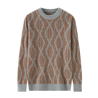 送给最爱的人加厚羊绒衫男圆领