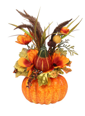 感恩节秋色装饰绣球摆件创意桌面