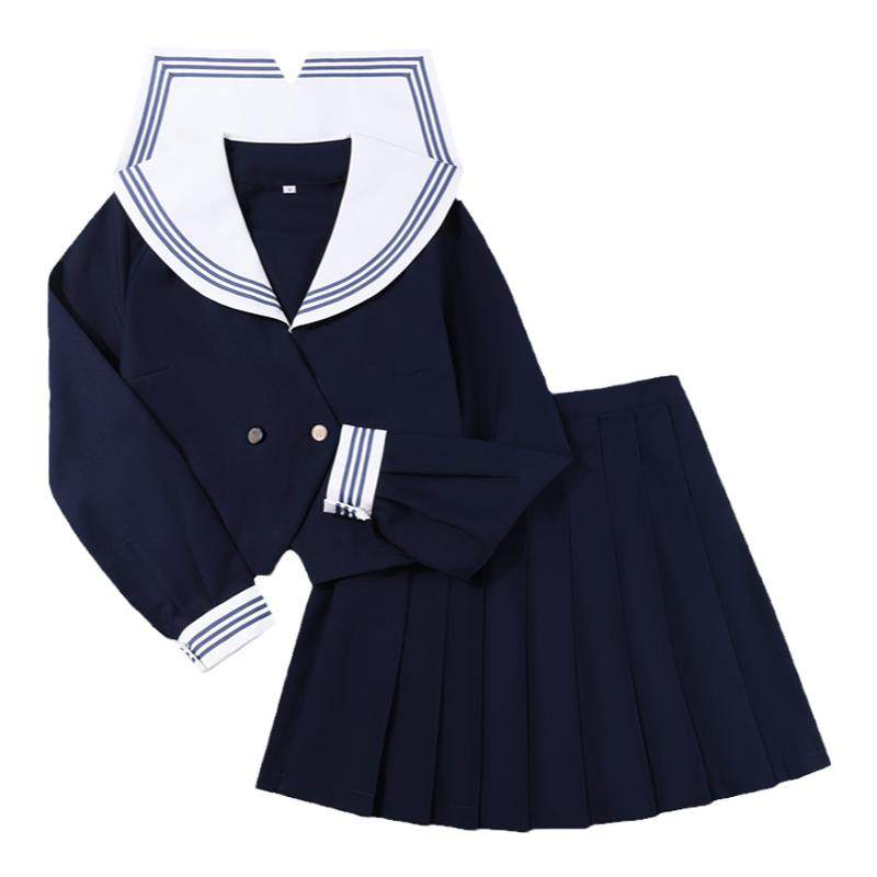水木琉璃原创青梅正版jk制服裙日系水手服长短袖校供班服学院风女