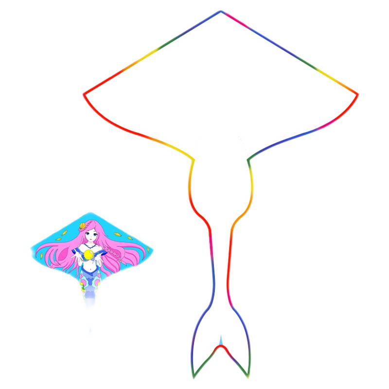 空中舞者空白自制绘画微风易飞