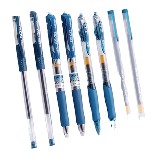 晨光文具 中性笔 蓝黑水笔墨蓝色医护处方专用笔护士专用按动水性签字笔医生专用按压蓝黑笔芯走珠笔